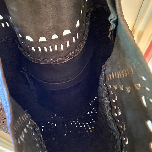 en shalla Metallic Pewter Woven Leather Tote Bag - Picture 4 of 5